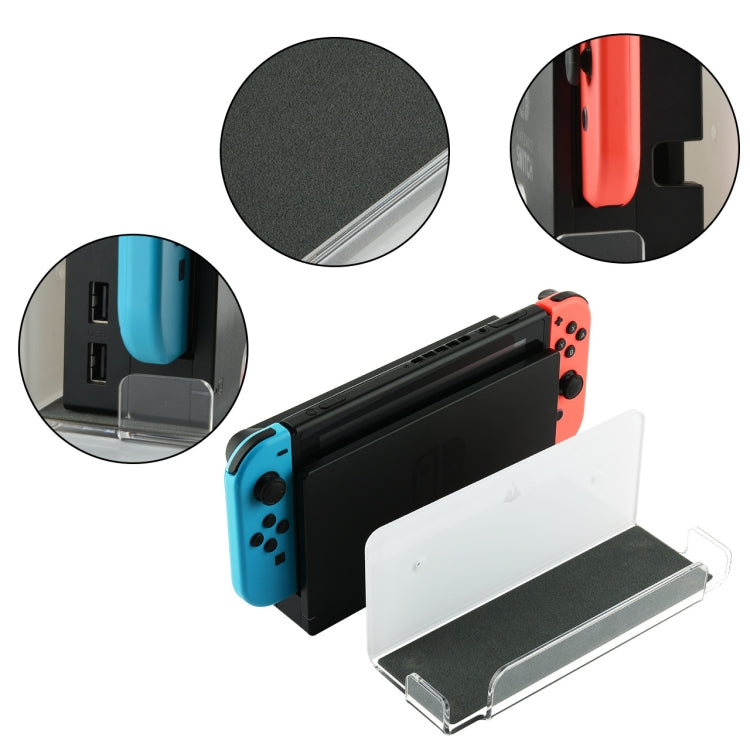 Game Console Wall Storage Bracket Game Console Accessories Storage Rack For Nintendo Switch(Transparent) - Holder by buy2fix | Online Shopping UK | buy2fix