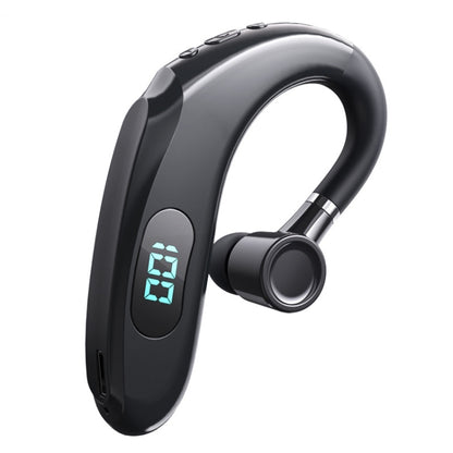 Q20 Bluetooth 5.2 Business Digital Display Sports Earhook Stereo Earphone(Black) - Bluetooth Earphone by buy2fix | Online Shopping UK | buy2fix