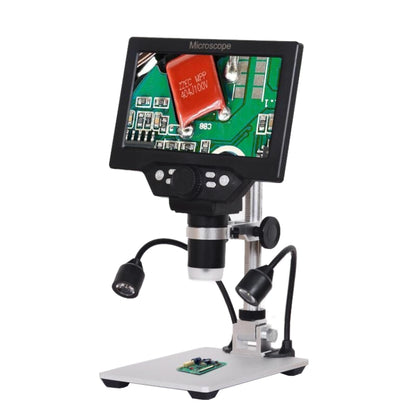 G1200D 7 Inch LCD Screen 1200X Portable Electronic Digital Desktop Stand Microscope(EU Plug Without Battery) - Consumer Electronics by buy2fix | Online Shopping UK | buy2fix