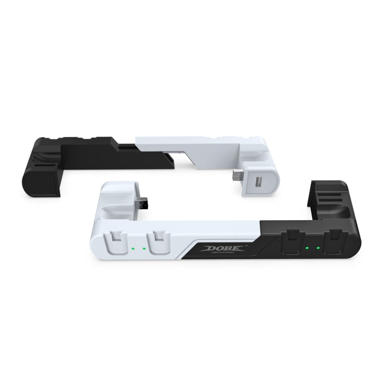 DOBE TNS-0122 4 In 1 Gamepad Charging Dock For Switch OLED(White Black) - Charger & Power by DOBE | Online Shopping UK | buy2fix