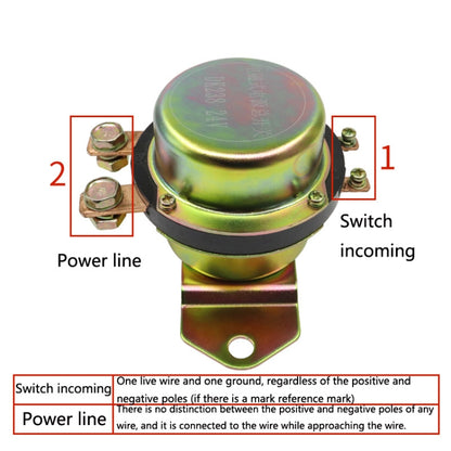Automobile Electromagnetic Power Switch, Rated voltage: 12V (Copper) - In Car by buy2fix | Online Shopping UK | buy2fix