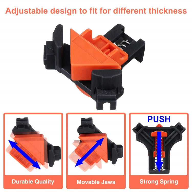 4 PCS/Set  90 Degree Woodworking Right Angle Clip(OPP Bag) - Clamps by buy2fix | Online Shopping UK | buy2fix