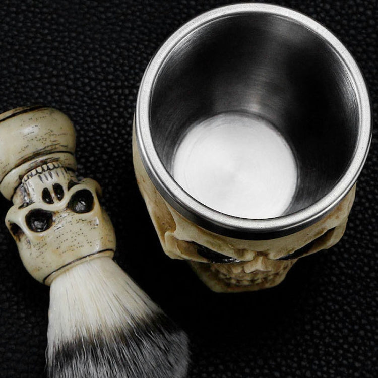 Skull Cleansing Shaving and Foaming Tools, Color Classification: Beard Brush Golden - Hair Trimmer by buy2fix | Online Shopping UK | buy2fix