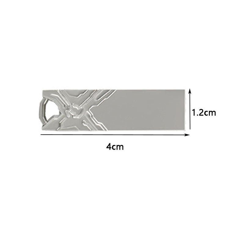 Jg1 USB 2.0 High-Speed Metal Engraving Car USB Flash Drives, Capacity: 32GB(White) - USB Flash Drives by buy2fix | Online Shopping UK | buy2fix