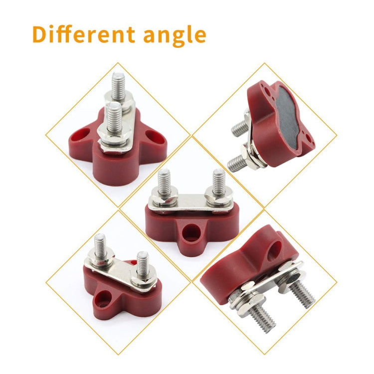 Double Terminal Block Spiral Fixed Wire Connector, Color: M8 Red - In Car by buy2fix | Online Shopping UK | buy2fix