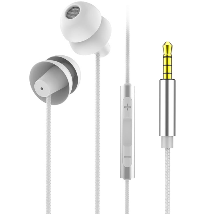 EN3900 3.5mm Plug In-Ear Wired Control Earphone with Mic(White) - In Ear Wired Earphone by buy2fix | Online Shopping UK | buy2fix