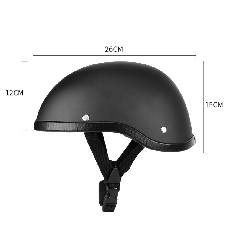 BSDDP A0315 Summer Scooter Half Helmet(Matte Black) - Protective Helmet & Masks by BSDDP | Online Shopping UK | buy2fix