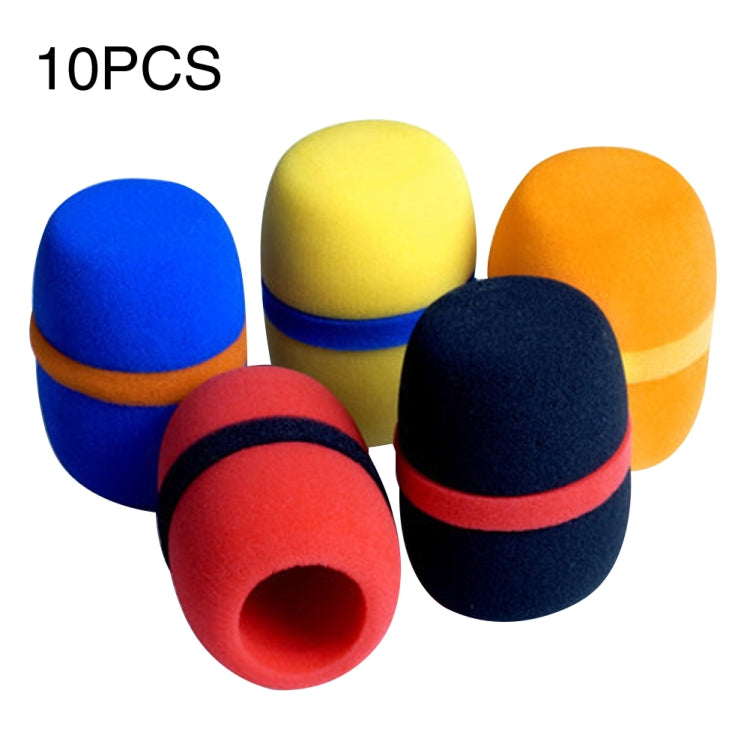 10 PCS Handheld Dust Proof Soft Sponge Microphone Cover(Random Color Delivery) - Consumer Electronics by buy2fix | Online Shopping UK | buy2fix