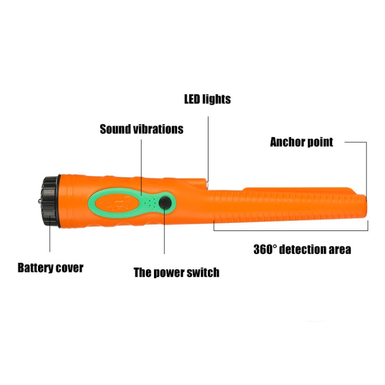 HS-08 Outdoor Handheld Treasure Hunt Metal Detector Positioning Rod(Black Green) - Consumer Electronics by buy2fix | Online Shopping UK | buy2fix