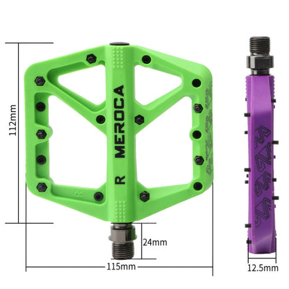 MEROCA Mountain Bike Nylon Pedal(Purple) - Outdoor & Sports by MEROCA | Online Shopping UK | buy2fix