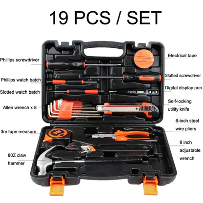 19 PCS / Set JT-19 Household Hardware Tool Set - Combination Kit by buy2fix | Online Shopping UK | buy2fix