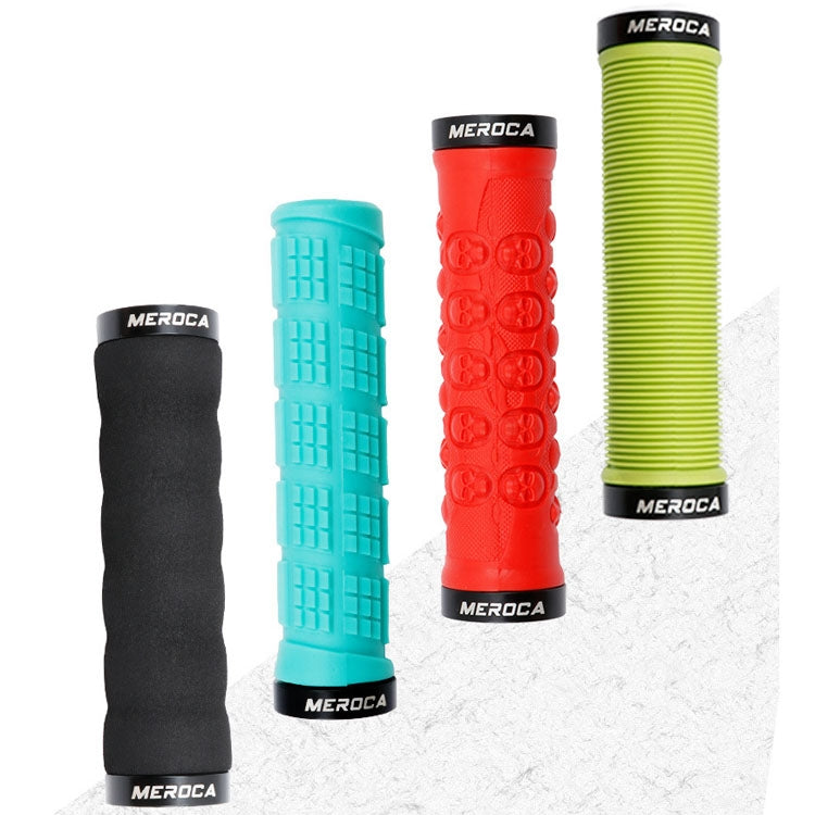 MEROCA Mountain Bike Anti-slip Shock Absorber Riding Grip Cover, Style: Bilateral Lock Thread ME15 Green - Outdoor & Sports by MEROCA | Online Shopping UK | buy2fix