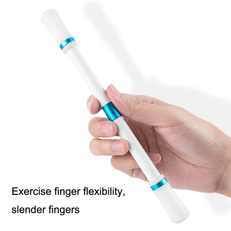 3 PCS Beginners Non-slip Wear-resistant Portable Rotating Pen(White + Blue) - Fidget Cube by buy2fix | Online Shopping UK | buy2fix