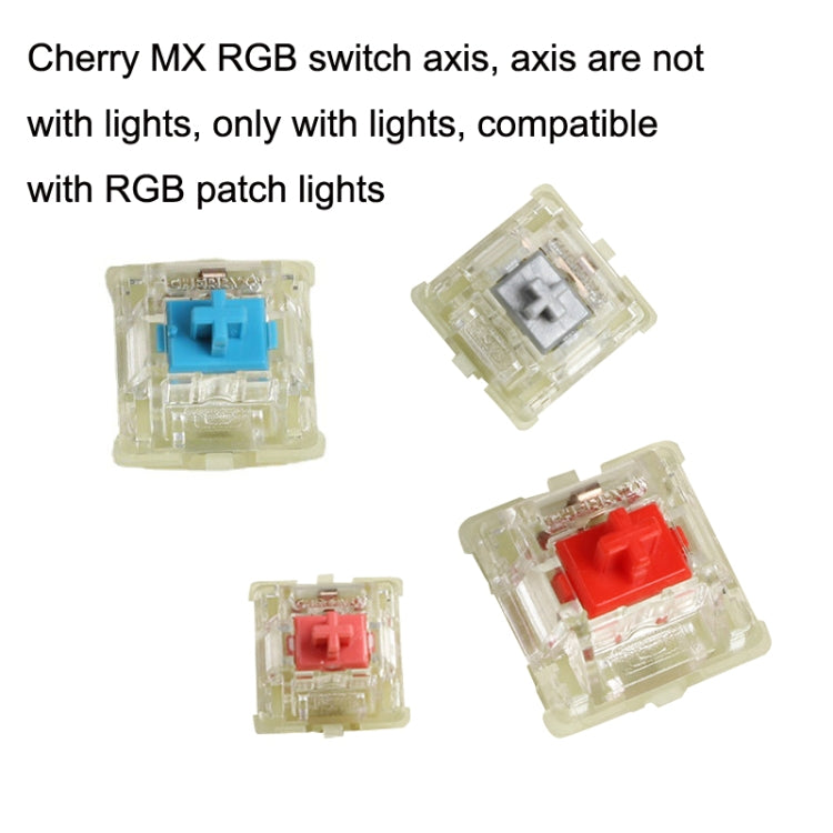 10PCS Cherry MX RGB Transparent Shaft Switch Mechanical Keyboard Triangular Shaft Body, Color: Silver Shaft - Other by CHERRY | Online Shopping UK | buy2fix