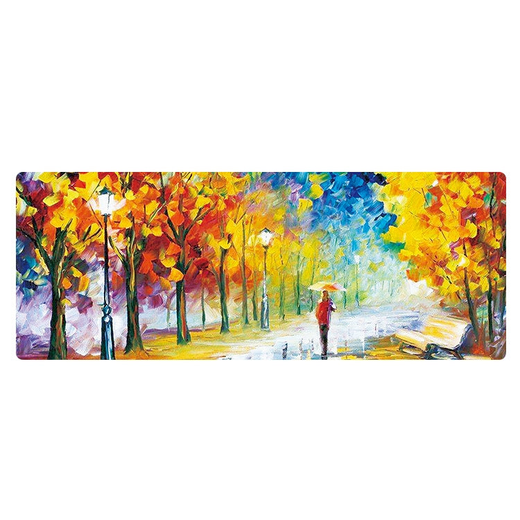 400x900x2mm Locked Am002 Large Oil Painting Desk Rubber Mouse Pad(Autumn Leaves) - Mouse Pads by buy2fix | Online Shopping UK | buy2fix