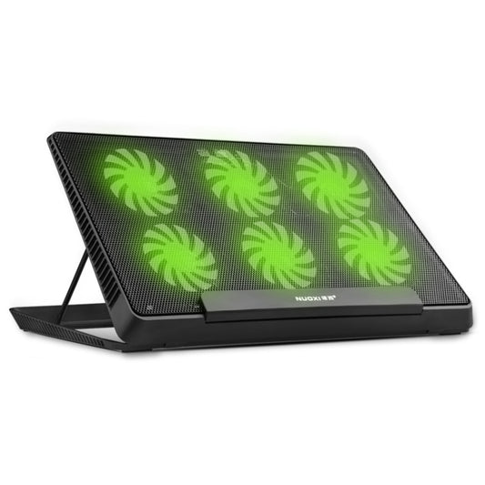 NUOXI H8 Metal Mesh Laptop Cooling Base(Black) - Computer & Networking by NUOXI | Online Shopping UK | buy2fix