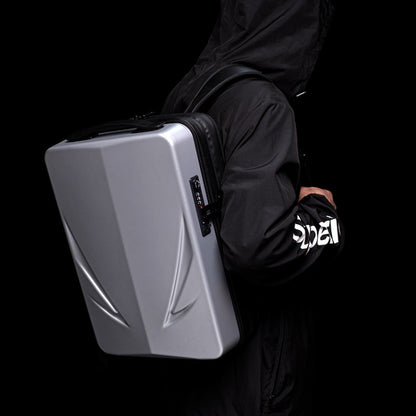 PC Hard Shell Computer Bag Gaming Backpack For Men, Color: Single-layer Silver - Backpack by buy2fix | Online Shopping UK | buy2fix