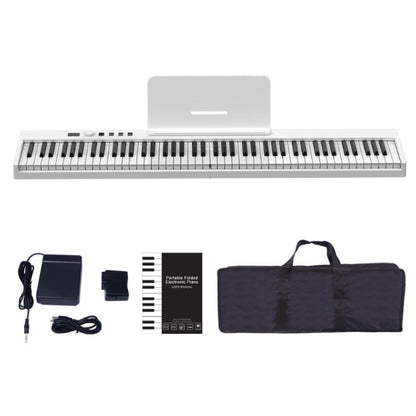 88-Key Portable Smart Folding Electric Piano, EU Plug(PJ88CD Black With Light) - Keyboard Instruments by buy2fix | Online Shopping UK | buy2fix