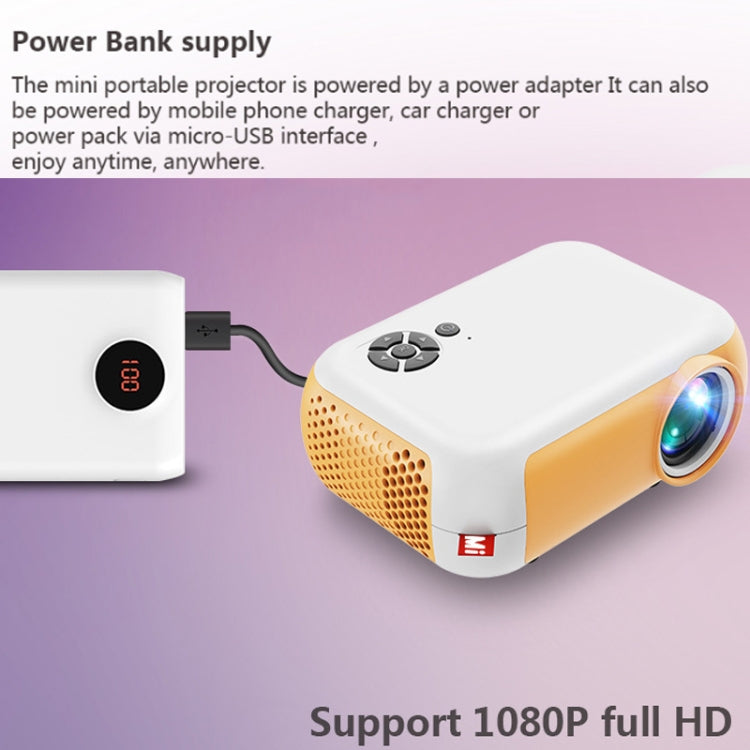 A10 480x360 Pixel Projector Support 1080P Projector ,Style: Basic Model Black (UK Plug) - Consumer Electronics by buy2fix | Online Shopping UK | buy2fix