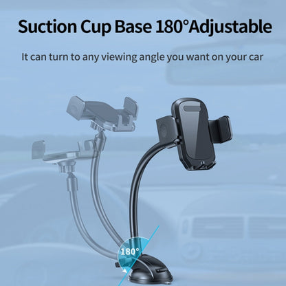 L005L+M013 Car Suction Cup Phone Holder(Black) - In Car by buy2fix | Online Shopping UK | buy2fix