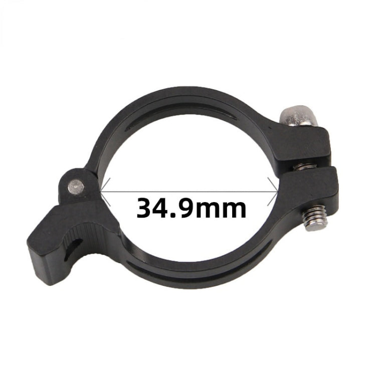 FMFXTR Bike Front Derailleur Clamp Straight Lock Turn to Clamp Converting Seat(Black 34.9mm) - Outdoor & Sports by FMFXTR | Online Shopping UK | buy2fix