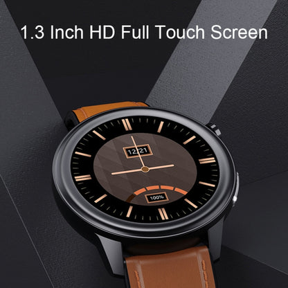 LOANIY E80 1.3 Inch Heart Rate Detection Smart Watch, Color: Brown Leather - Smart Watches by LOANIY | Online Shopping UK | buy2fix