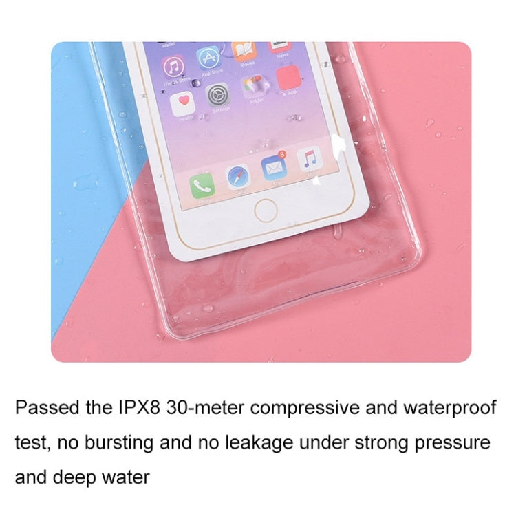10 PCS Transparent Mobile Phone Waterproof Bag With Lanyard(White) - Waterproof Bag by buy2fix | Online Shopping UK | buy2fix