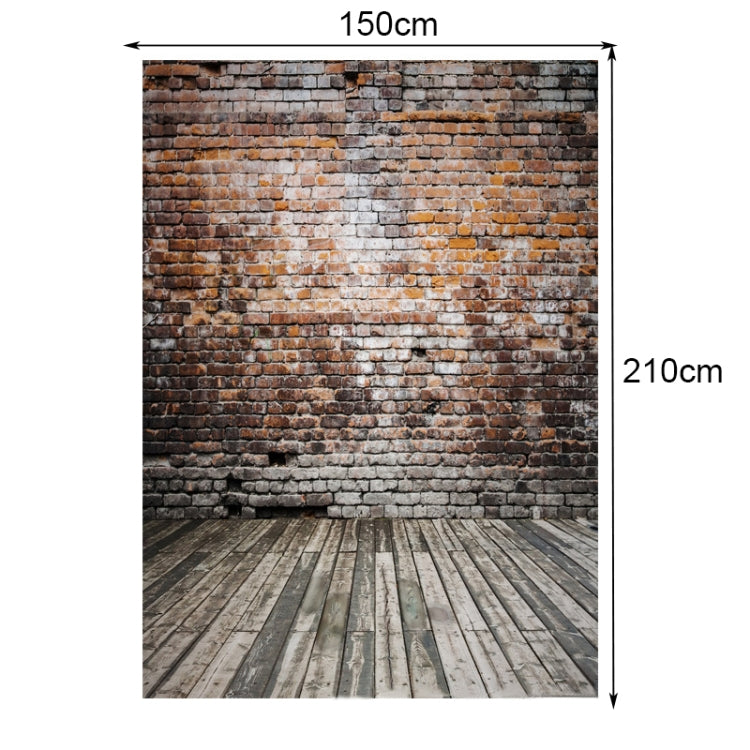 3740 2.1m x 1.5m Brick Wall and Wooden Floor Photography Background - Camera Accessories by buy2fix | Online Shopping UK | buy2fix