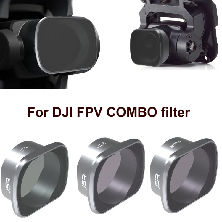 JSR  Drone Filters for DJI FPV COMBO ,Model: UV+CPL+ND8+ND16+ND32+ND64+STAR+Night - DJI & GoPro Accessories by JSR | Online Shopping UK | buy2fix