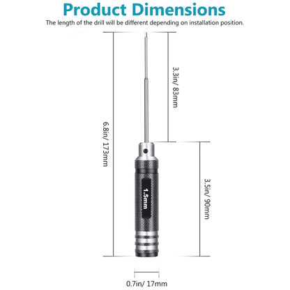 BRDRC 4 In 1 Drone Repair And Disassembly Tool Inner Hexagonal T6/T9 Screwdriver(Black) - Tools by BRDRC | Online Shopping UK | buy2fix