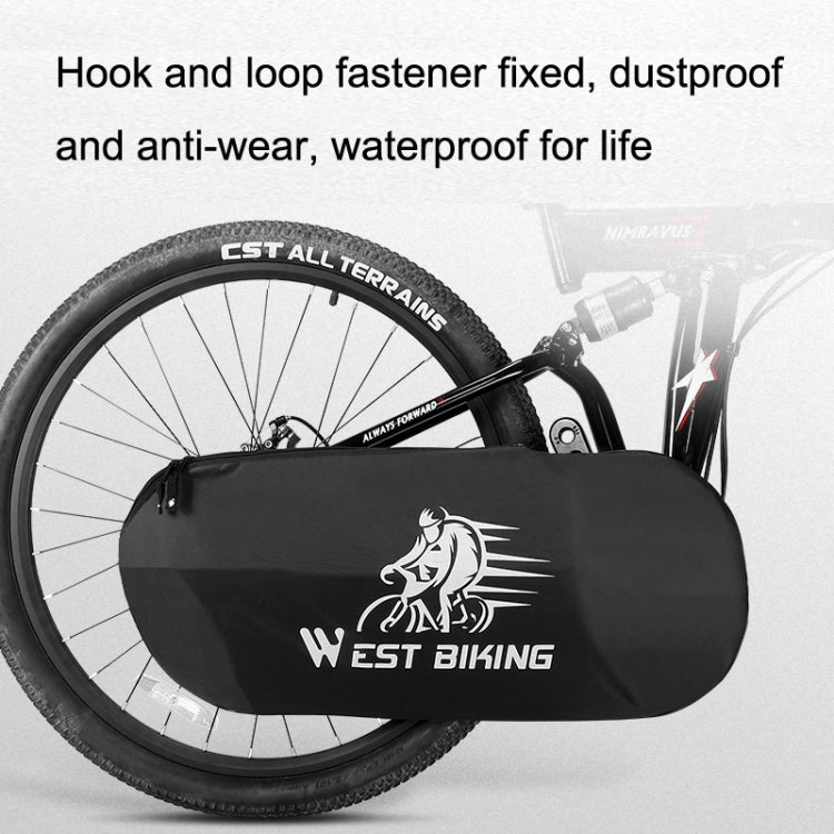 WEST BIKING YP0719301 Bicycle Dust Chain Cover Crankset Protective Cover(Black) - Outdoor & Sports by WEST BIKING | Online Shopping UK | buy2fix