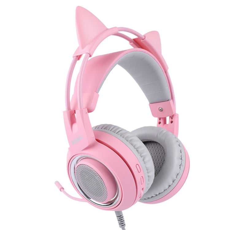 SOMIC G951PINK Head-mounted 7.1 Channel Anchor E-Sports Game Headset Wheat(Pink) - Multimedia Headset by buy2fix | Online Shopping UK | buy2fix