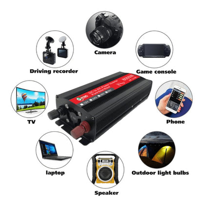 Gurxun 8000W High Power Household Car Sine Wave Inverter, Specification: 12V To 220V - In Car by Gurxun | Online Shopping UK | buy2fix