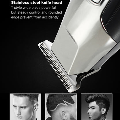 WMARK C24-HC011 USB Engraving Scissor LED Display Rechargeable Hair Clipper, EU Plug - Hair Trimmer by buy2fix | Online Shopping UK | buy2fix
