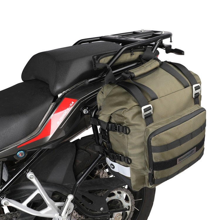 Rhinwalk MT2040 20L Large Capacity Waterproof Quick Release Motorcycle Side Bag(Green) - In Car by buy2fix | Online Shopping UK | buy2fix