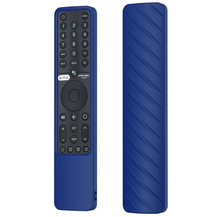 Suitable for Xiaomi P1 Remote Control Twill Washable Drop-proof Silicone Case(Blue) - Remote Control Covers by buy2fix | Online Shopping UK | buy2fix