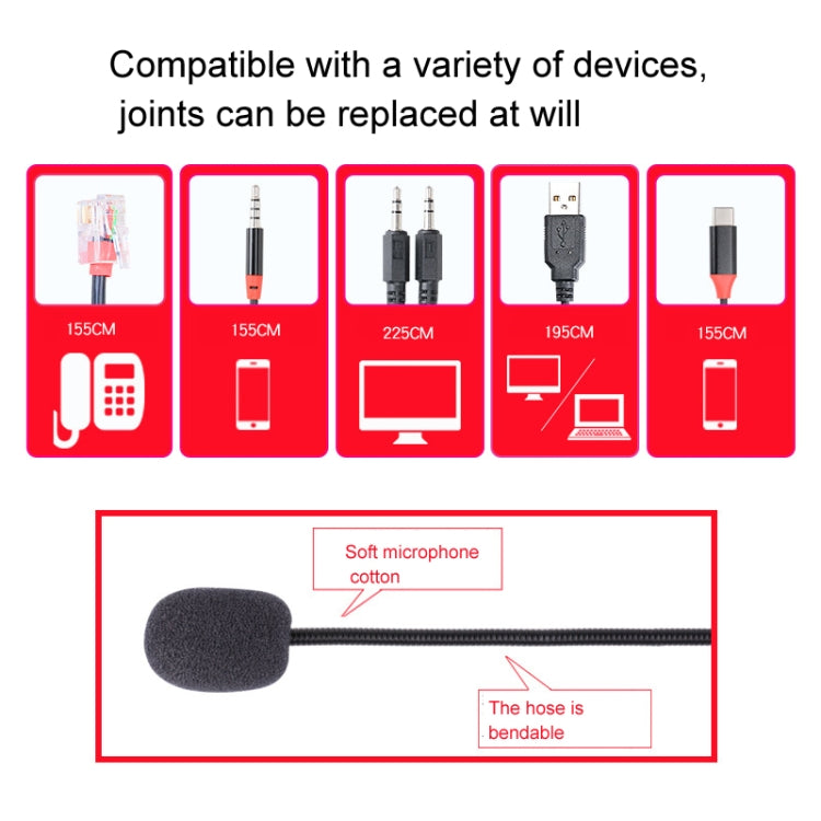 VT200 Single Ear Telephone Headset Operator Headset With Mic,Spec: Type-C - Consumer Electronics by buy2fix | Online Shopping UK | buy2fix