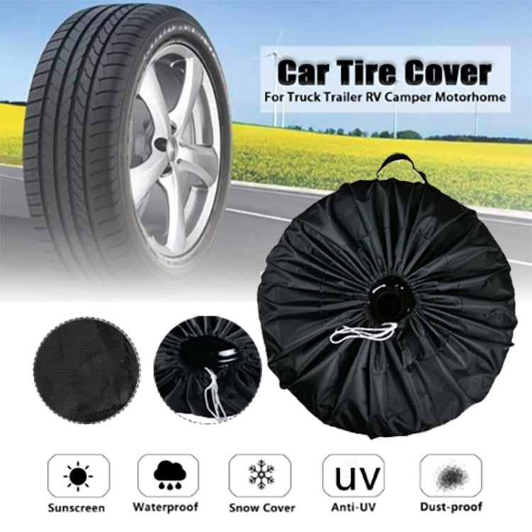 4PCS/Set S Waterproof and Dustproof Car Spare Tire Cover Tire Protector - In Car by buy2fix | Online Shopping UK | buy2fix