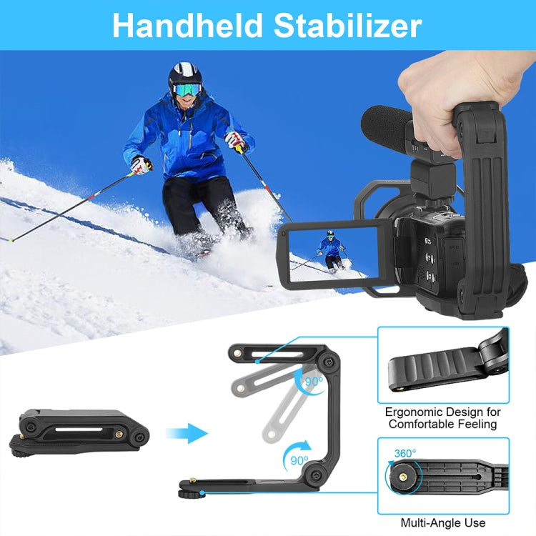 KOMERY  AF2 5600PX 18X Zoom 4K Digital Video Camera With Stabilizers Kit - Consumer Electronics by buy2fix | Online Shopping UK | buy2fix