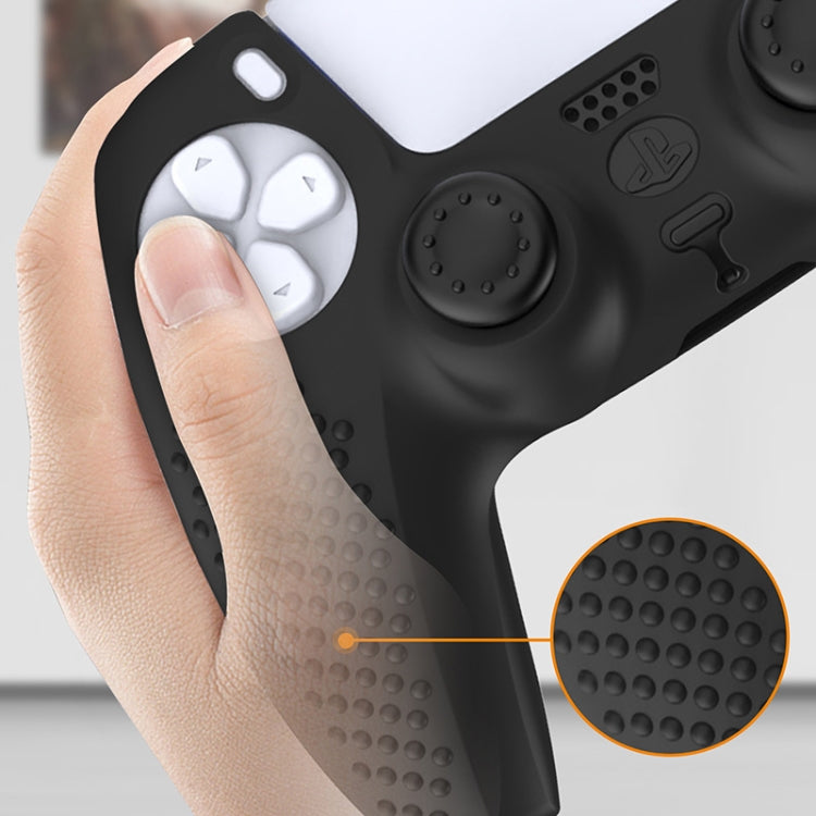 For PS5 Game Controller Joystick Cap Silicone Protective Cover Kit Dustproof Case(Black Polka Dots) - Cases by buy2fix | Online Shopping UK | buy2fix