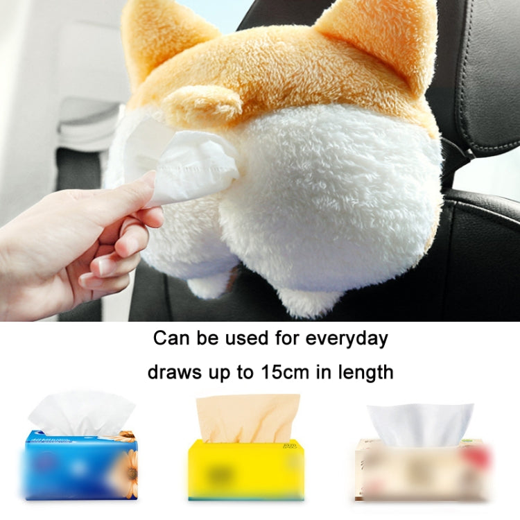 Multifunctional Cartoon Armrest Box Seat Back Tissue Box, Styles: Corgi - In Car by buy2fix | Online Shopping UK | buy2fix