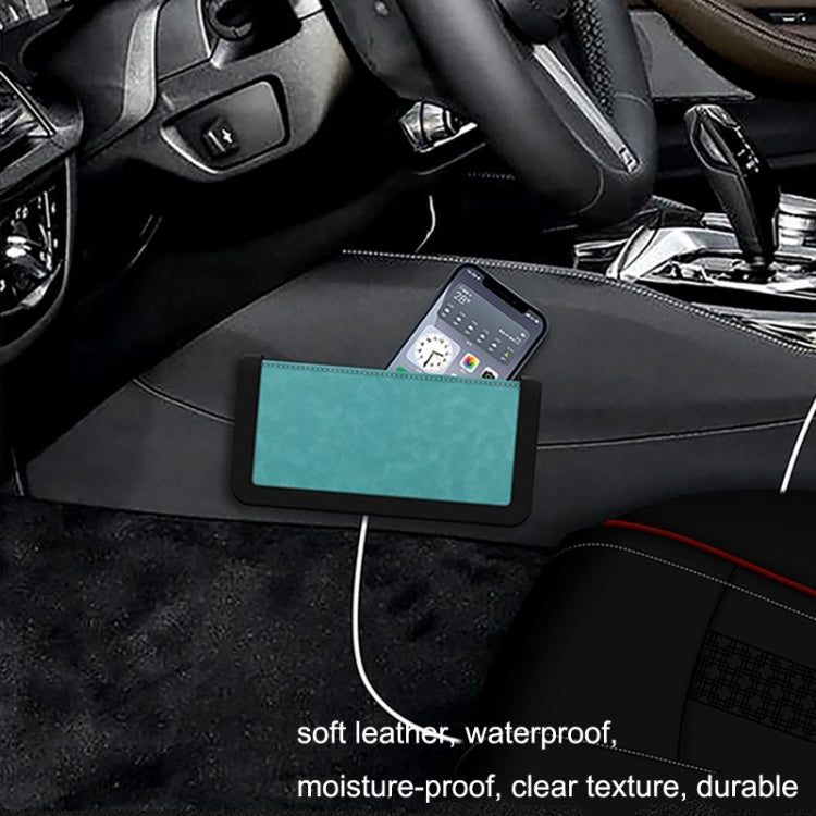 DE RAN FU Car Phone Storage Box Self-adhesive Rolling Pyebata Storage Bag(Blue) - In Car by DE RAN FU | Online Shopping UK | buy2fix