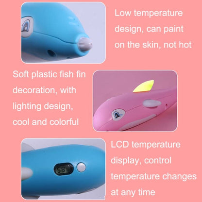 Children 3D Printing Pen Low Temperature Intelligent Screen Display Voice Drawing Pen, Style:, Color: 3 Colors (Pink) - Consumer Electronics by buy2fix | Online Shopping UK | buy2fix