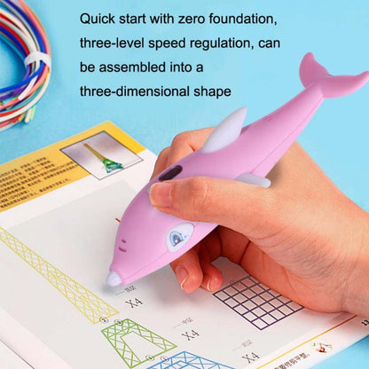 Children 3D Printing Pen Low Temperature Intelligent Screen Display Voice Drawing Pen, Style:, Color: 13 Colors (Pink) - Consumer Electronics by buy2fix | Online Shopping UK | buy2fix