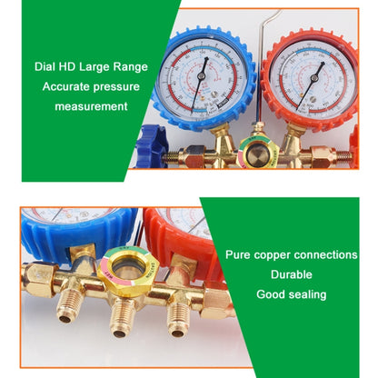 Car Air Conditioning Refrigeration Fluoridation Double Meter Valve(B) - In Car by buy2fix | Online Shopping UK | buy2fix