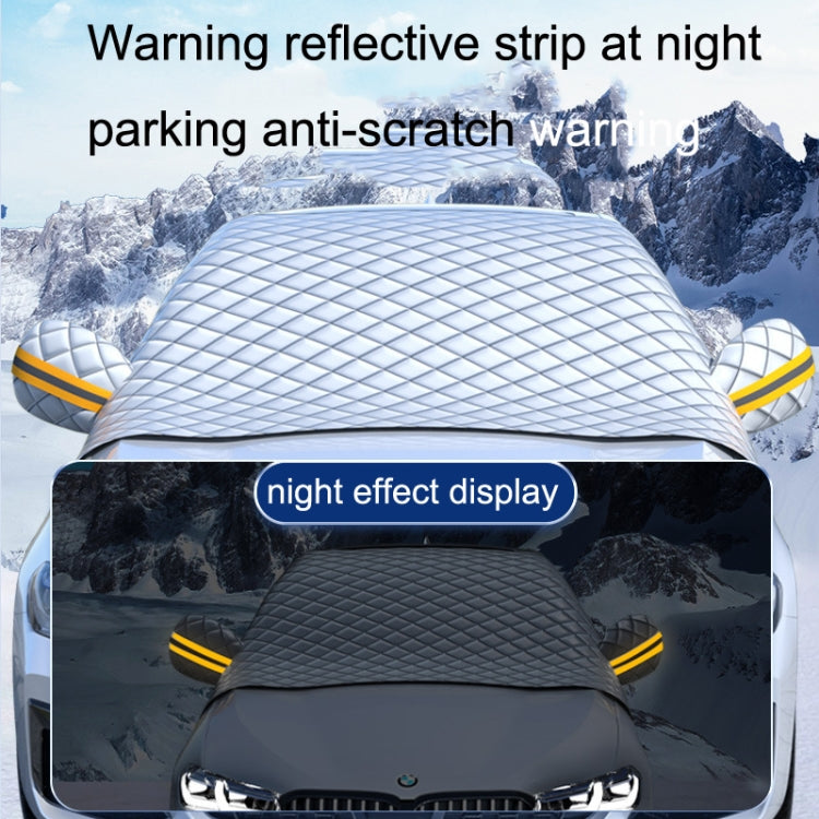 SUITU R-3945 Car Winter Front Glass Snow Shield Defrost Sunshade Thickened Car Clothing, Style: 12 Magnets Three Layers Thickened - Window Foils & Solar Protection by SUITU | Online Shopping UK | buy2fix