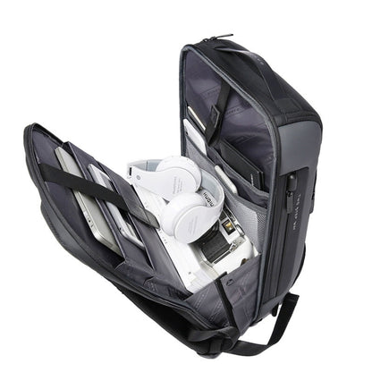 BANGE  BG-7216plus Antitheft Waterproof Travel Men Backpack 15.6 Inch Laptop Bag(Grey) - Backpack by BANGE | Online Shopping UK | buy2fix