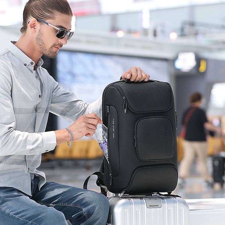 BANGE  BG-7216plus Antitheft Waterproof Travel Men Backpack 15.6 Inch Laptop Bag(Grey) - Backpack by BANGE | Online Shopping UK | buy2fix