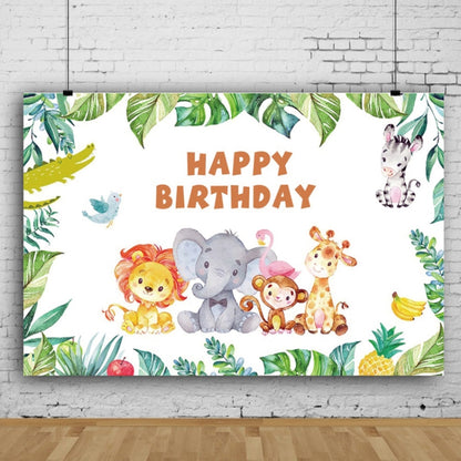 MDN03318 1.5m x 1m Animal Forest Cartoon Birthday Party Banquet Decoration Photo Background Cloth - Camera Accessories by buy2fix | Online Shopping UK | buy2fix