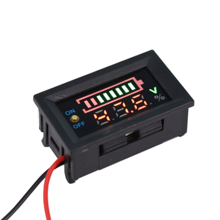 229TY 6-30V Electric Car Lithium Battery Voltage Power Meter Display Switch - Consumer Electronics by buy2fix | Online Shopping UK | buy2fix